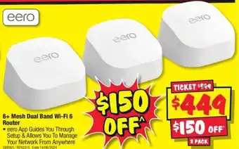 JB Hi-Fi 6+ Mesh Dual Band Wi-Fi 6 Router offer