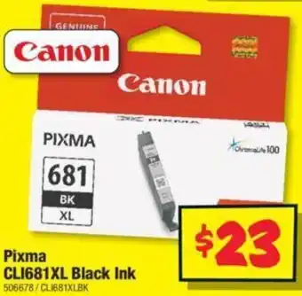 JB Hi-Fi PIXMA CLI681XL Black Ink offer