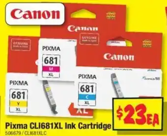 JB Hi-Fi Pixma CLI681XL Ink Cartridge offer