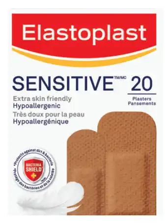 ePharmacy Elastoplast sensitive skin tone 20 plasters offer