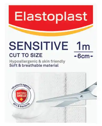 ePharmacy Elastoplast sensitive cut to size 1m x 6cm strip offer