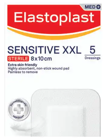 ePharmacy Elastoplast sensitive xxl 5 dressings offer