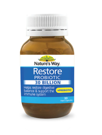 ePharmacy Nature’s way restore probiotic 30 billion 30 capsules offer