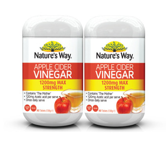 ePharmacy Nature’s way apple cider vinegar 1200mg max strength 90 tablets offer