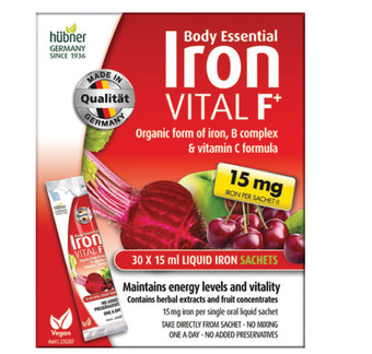 ePharmacy Body essential iron vital f+ 30 x 15ml liquid sachets offer