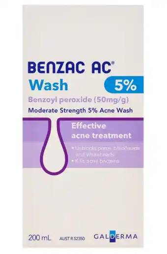 Benzac ac wash 5% 200ml