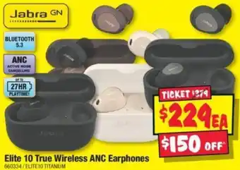 JB Hi-Fi Elite 10 True Wireless ANC Earphones offer