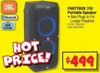 JB Hi-Fi PARTYBOX 310 Portable Speaker offer