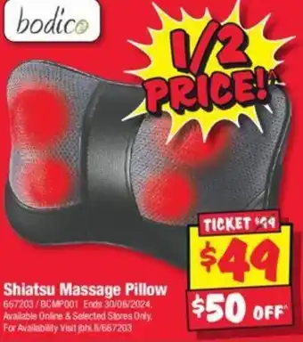 JB Hi-Fi Shiatsu Massage Pillow offer