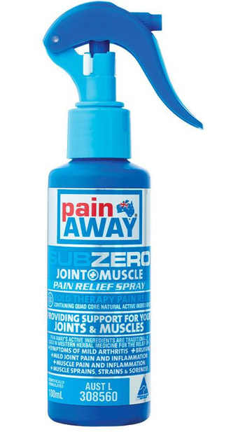 Pain away sub zero pain relief spray 100ml