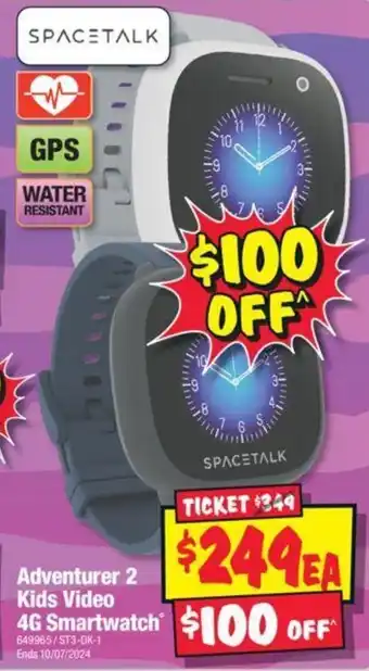 JB Hi-Fi Adventurer 2 Kids Video 4G Smartwatch offer
