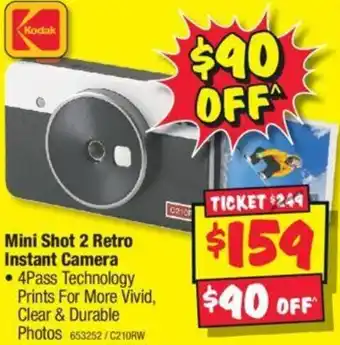 JB Hi-Fi Mini Shot 2 Retro Instant Camera offer