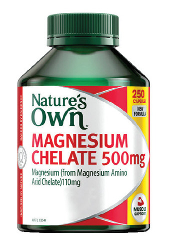 ePharmacy Nature’s own magnesium chelate 500mg 250 capsules offer