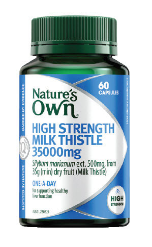 ePharmacy Nature’s own high strength milk thistle 35000mg 60 capsules offer