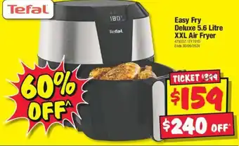 JB Hi-Fi Easy Fry Deluxe 5.6 Litre XXL Air Fryer offer