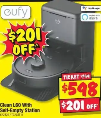 JB Hi-Fi Clean L60 With Self-Empty Station offer
