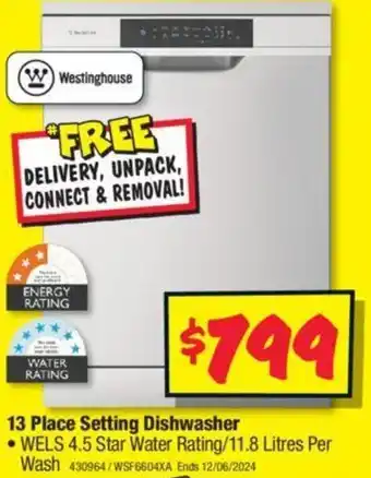 JB Hi-Fi 13 Place Setting Dishwasher offer