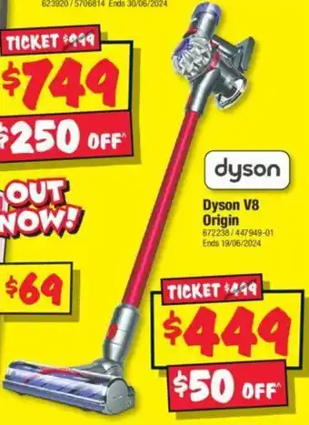 JB Hi-Fi Dyson V8 Origin offer