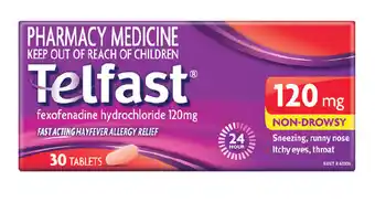 ePharmacy Telfast 120mg 30 tablets offer