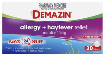 ePharmacy Demazin allergy + hayfever relief 30 tablets offer