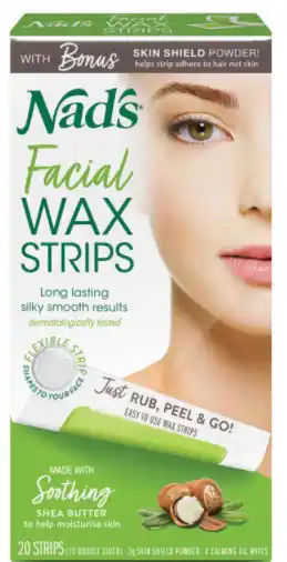 Nad's facial wax strips 20