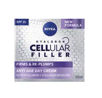 Nivea cellular filler plumping day cream spf 15 50ml