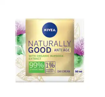 ePharmacy Nivea naturally good anti age organic burdock extract & argan oil day cream 50ml offer