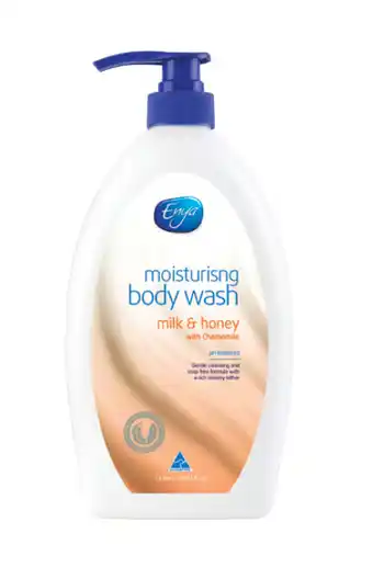 Enya moisturising body wash milk & honey 1 litre