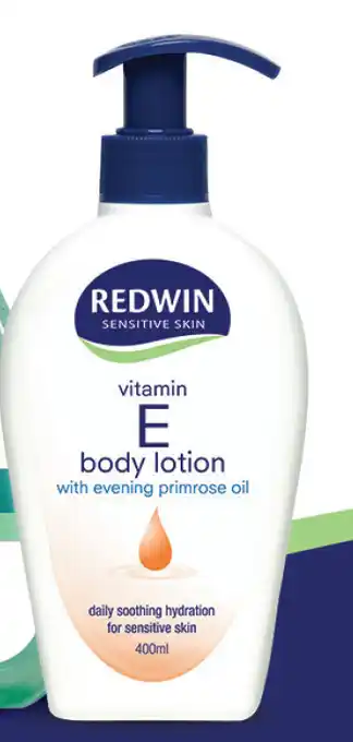 ePharmacy Redwin vitamin e body lotion with epo 400ml offer