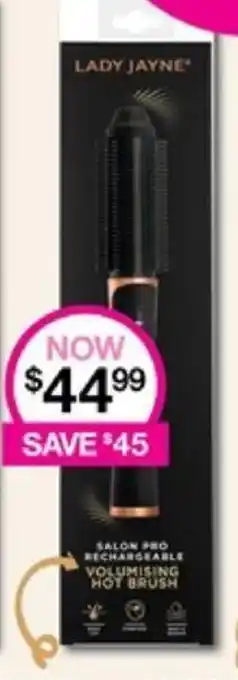 Priceline SALON PRO RECHARGEABLE VOLUMISING HOT BRUSH offer