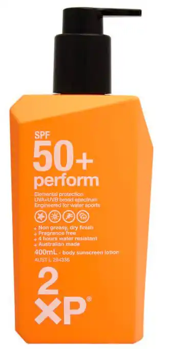 2xp spf 50+ perform lotion 400ml