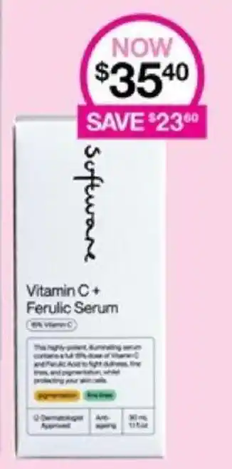Priceline Software Vitamin C+ Ferulic Serum offer