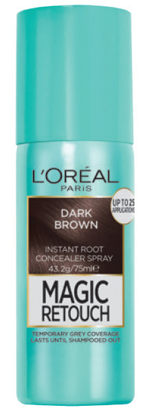 ePharmacy L'oreal paris magic retouch temporary root concealer spray - dark brown instant grey hair coverage offer