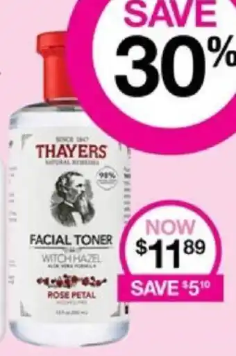 Priceline THAYERS FACIAL TONER offer
