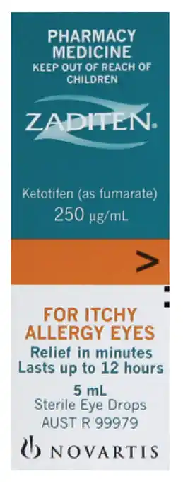 Zaditen allergy eye drops 5ml
