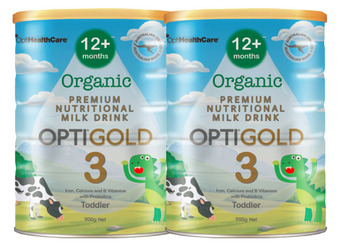 ePharmacy Optigold organic toddler milk drink 900g offer