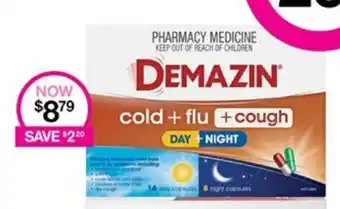 Priceline DEMAZIN cold + flu + cough offer