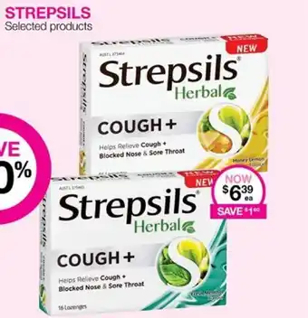 Priceline STREPSILS Herbal COUGH + offer