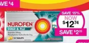 Priceline NUROFEN COLD & FLU offer