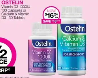 Priceline OSTELIN Calcium & Vitamin D3 offer