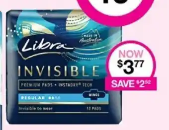 Priceline Libra INVISIBLE offer