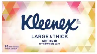 Kleenex facial tissues large & thick 95 pack