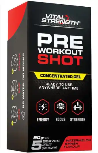 Vital strength pre workout shot watermelon smash 5 pack