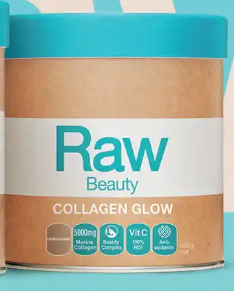 ePharmacy Amazonia raw beauty collagen glow unflavoured 350g offer