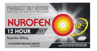 Chemist Warehouse Nurofen 12 hour relief 12 tablets offer