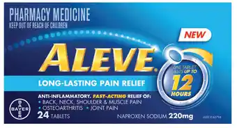 Aleve 12 hour 220mg 24 tablets