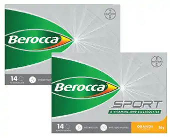 Chemist Warehouse Berocca sport electrolyte powder orange 14 pack offer