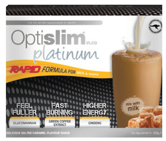 Chemist Warehouse Optislim vlcd platinum salted caramel 21x25g offer