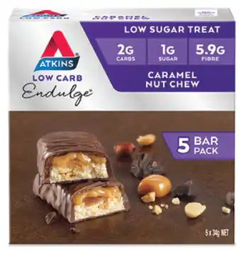 Atkins endulge caramel nut chew 170g 5 pack