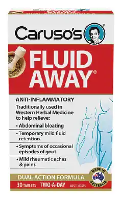 Chemist Warehouse Caruso’s fluid away 30 tablets offer